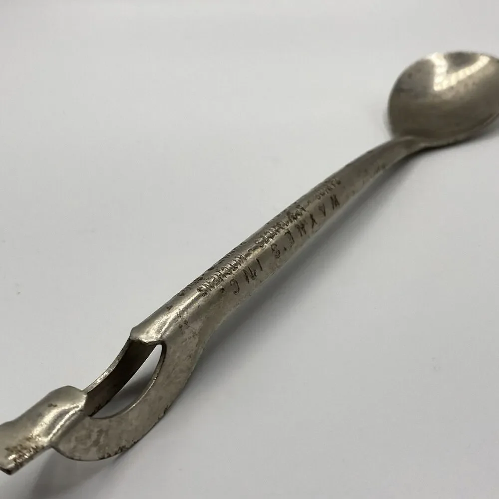 Vintage Advertising Waynes Inc Beer Bottle Opener & Stir Spoon Rochester MN